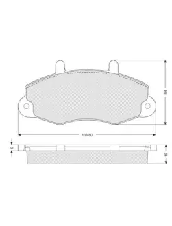 Тормозные колодки starline BDS039