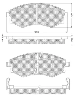 Тормозні (гальмівні) колодки Starline BDS051