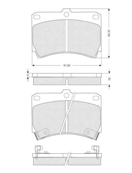 Тормозные колодки starline BDS063