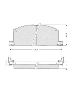 Тормозні (гальмівні) колодки Starline BDS090