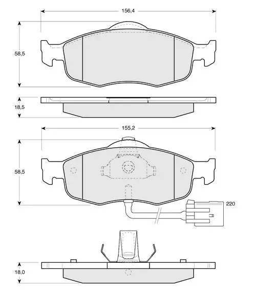 Тормозні (гальмівні) колодки Starline BDS105 (фото 1)