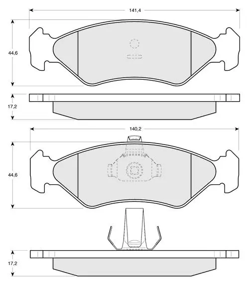 Тормозні (гальмівні) колодки Starline BDS112 (фото 1)