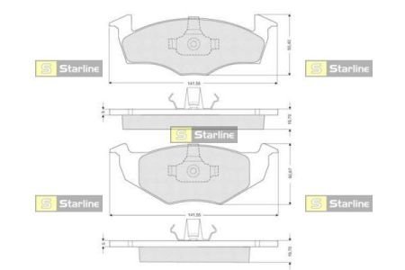 Тормозные колодки starline BD S118