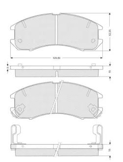 Тормозні (гальмівні) колодки Starline BDS126