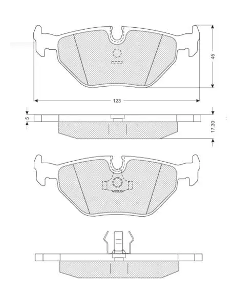 Тормозні (гальмівні) колодки Starline BDS131 (фото 1)