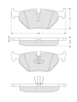 Тормозні (гальмівні) колодки Starline BDS131