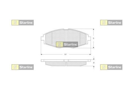 Тормозные колодки starline BD S134