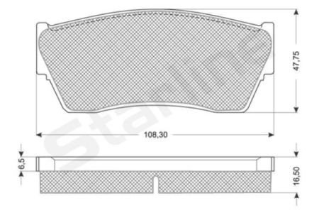 Передние тормозные колодки starline BD S177