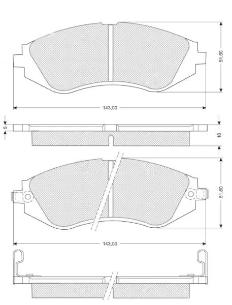 Тормозні (гальмівні) колодки Starline BDS188 (фото 1)