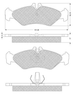 Тормозні (гальмівні) колодки Starline BDS191