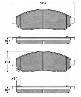 Тормозные колодки starline BDS199 Ниссан Нп 300