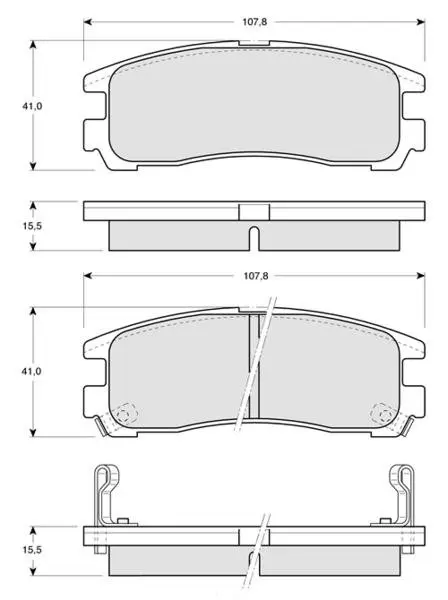 Тормозные колодки starline BDS230