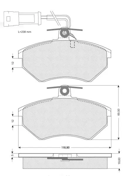 Тормозні (гальмівні) колодки Starline BDS235 (фото 1)