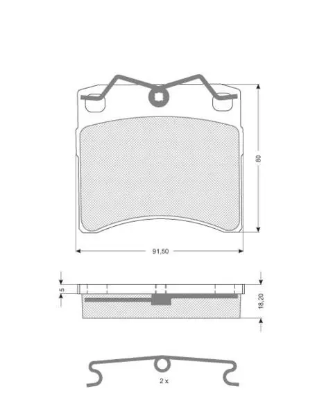 Тормозные колодки starline BDS236