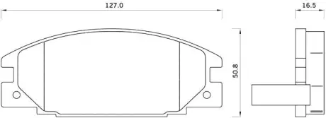 Тормозные колодки starline BDS261