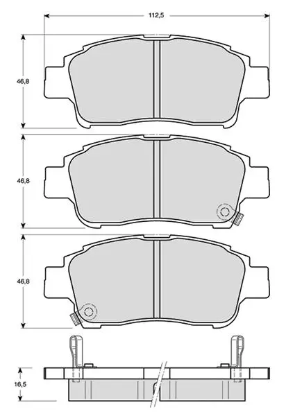 Тормозные колодки starline BDS317