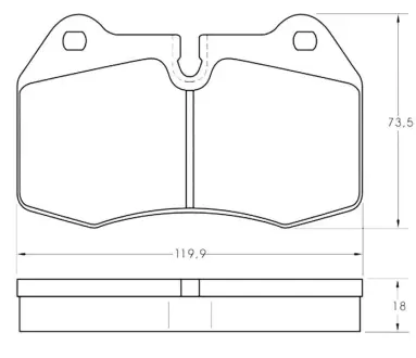 Тормозні (гальмівні) колодки Starline BDS351