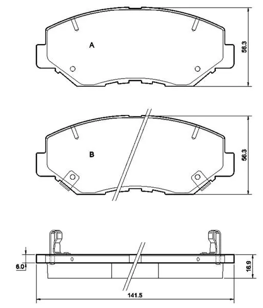 Тормозные колодки starline BDS356