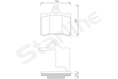 Тормозные колодки starline BD S358