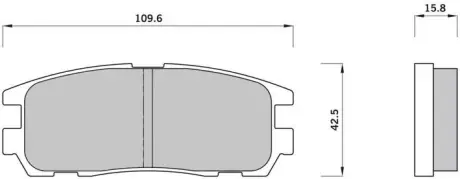Тормозні (гальмівні) колодки Starline BDS366