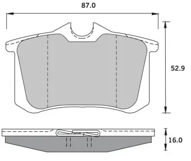 Тормозні (гальмівні) колодки Starline BDS376