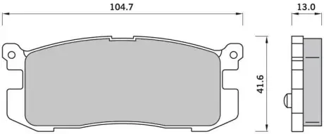 Тормозные колодки starline BDS386 Мазда 626 ge