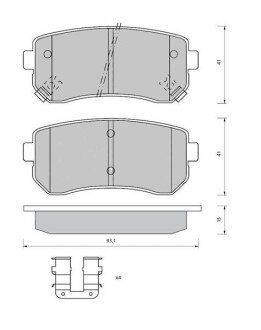 Тормозні (гальмівні) колодки starline BD S409