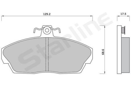 Передние тормозные колодки starline BD S416