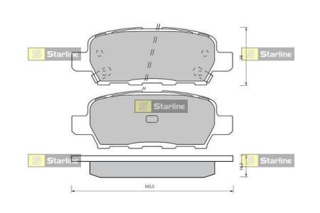 Тормозные колодки starline BD S418