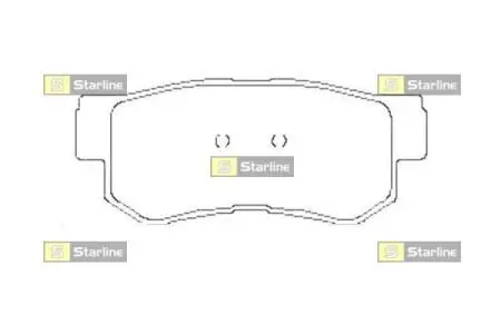 Тормозні (гальмівні) колодки Starline BDS441 (фото 1)