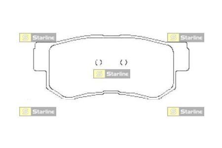 Тормозні (гальмівні) колодки starline BD S441