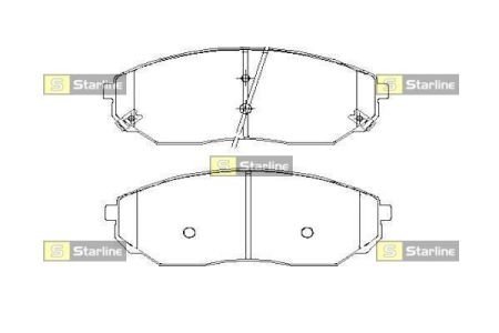 Тормозные колодки starline BD S448