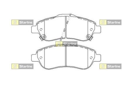 Передние тормозные колодки starline BD S455