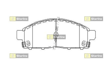 Передние тормозные колодки starline BD S518 на Митсубиси Pajero sport