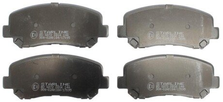 Тормозні (гальмівні) колодки starline BDS872