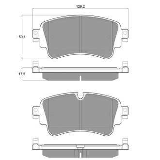 Тормозні (гальмівні) колодки starline BDS998