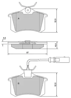 Задние тормозные колодки starline BDS375 Форд Галакси