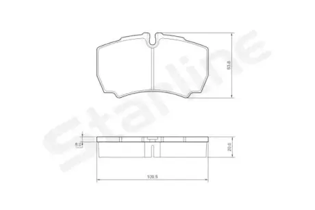 Задние тормозные колодки starline BD S432