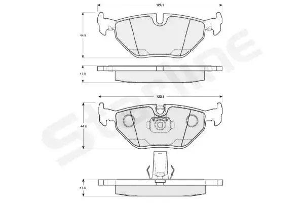 Задние тормозные колодки starline BD S819P
