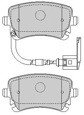 Задние тормозные колодки starline BDS826P