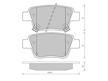 Задние тормозные колодки starline BD S834P