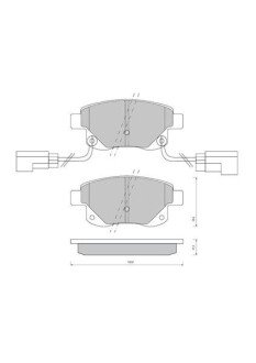 Задние тормозные колодки starline BD S850P