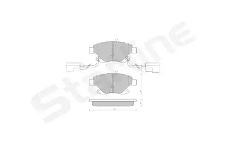 Задние тормозные колодки starline BD S850P
