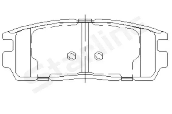 Колодки ручного (стоячого) гальма Starline BDS851P (фото 1)