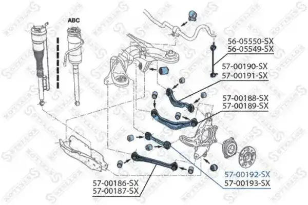 Рычаг задней подвески stellox 57-00192-SX