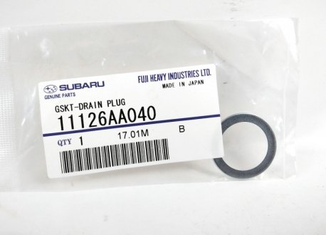 Прокладка пробки піддона subaru 11126AA040