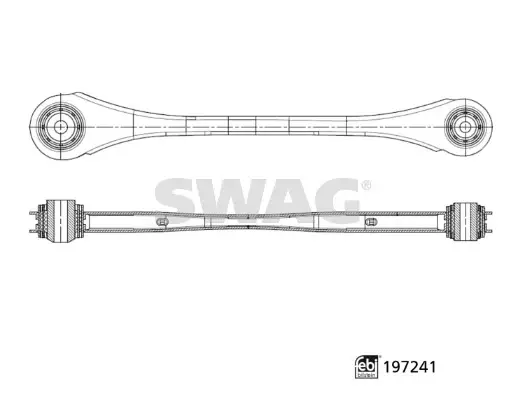 Важіль підвіски з сайлентблоками Swag 33112523 (фото 1)