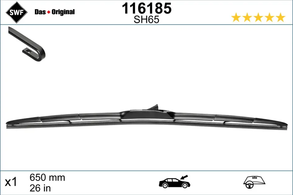Щетка стеклоочистителя Hybrid x 1шт. SWF 116185