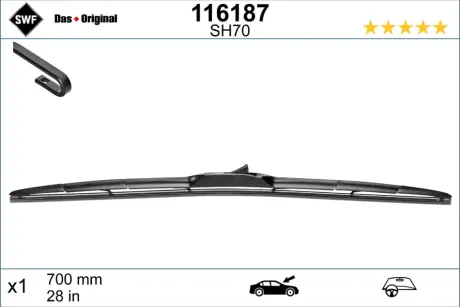 Щетка стеклоочистителя Hybrid x 1шт. SWF 116187