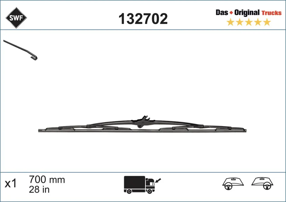 Щетка стеклоочистителя Truck SWF 132702
